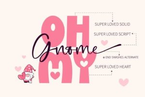 Alternative view of Super Loved Font