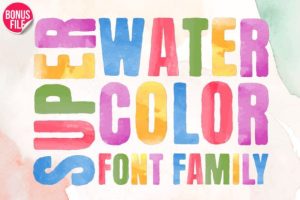 Super Watercolor Font