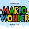 Mario Wonder Font