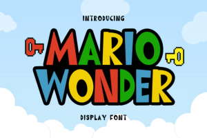 Mario Wonder Font