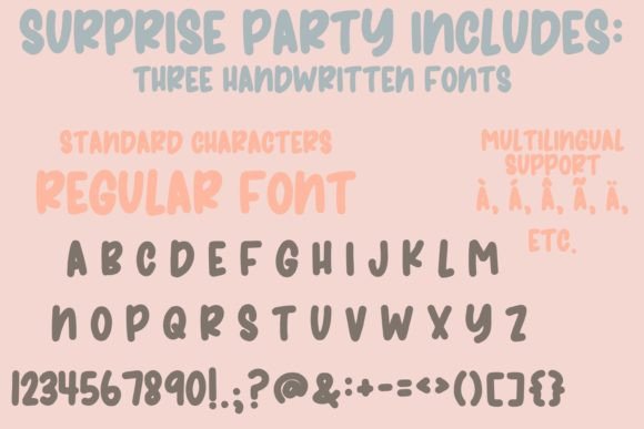 Surprise Party Trio Font - Image 2