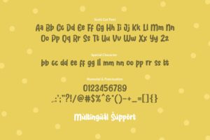 Alternative view of Sushi Cat Font