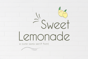 Sweet Lemonade Font