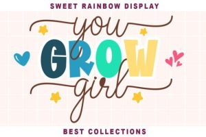 Alternative view of Sweet Rainbow Duo Font