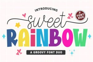 Sweet Rainbow Duo Font