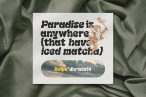 Alternative view of Swipe Font