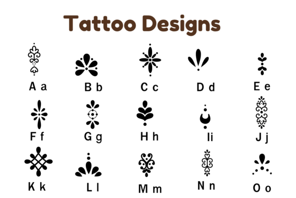 Tattoo Designs Font - Image 5