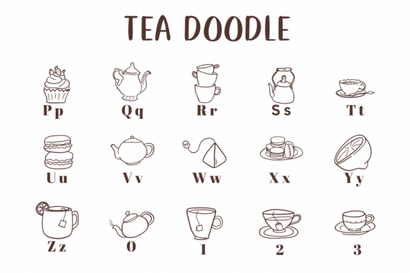 Tea Doodle Font - Image 3