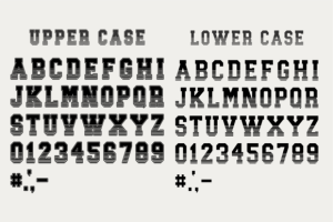 Alternative view of Team Player Font