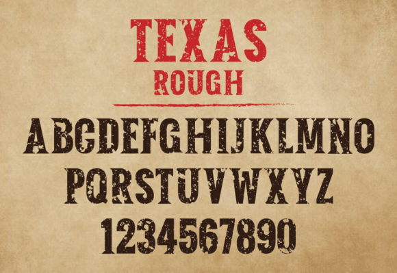Texas Rough Font - Image 2