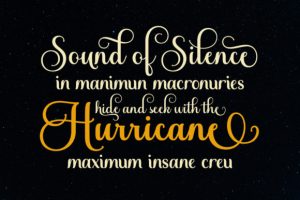 Alternative view of The Glisten Font