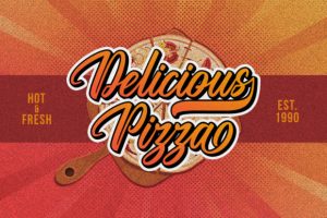 Alternative view of The Megatype Script Font