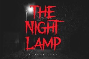 The Night Lamp Font