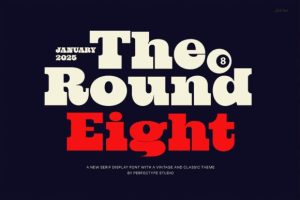 The Round Eight Font
