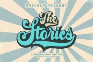 Alternative view of The Stories Duo Font