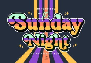 The Sunday Night Font