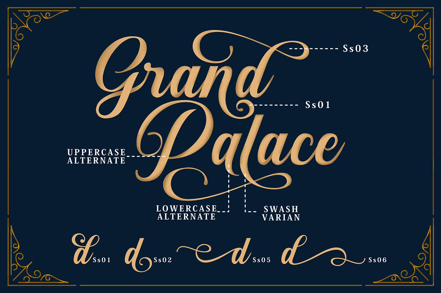 Sunshine & Vintage Ornaments Font - Image 2