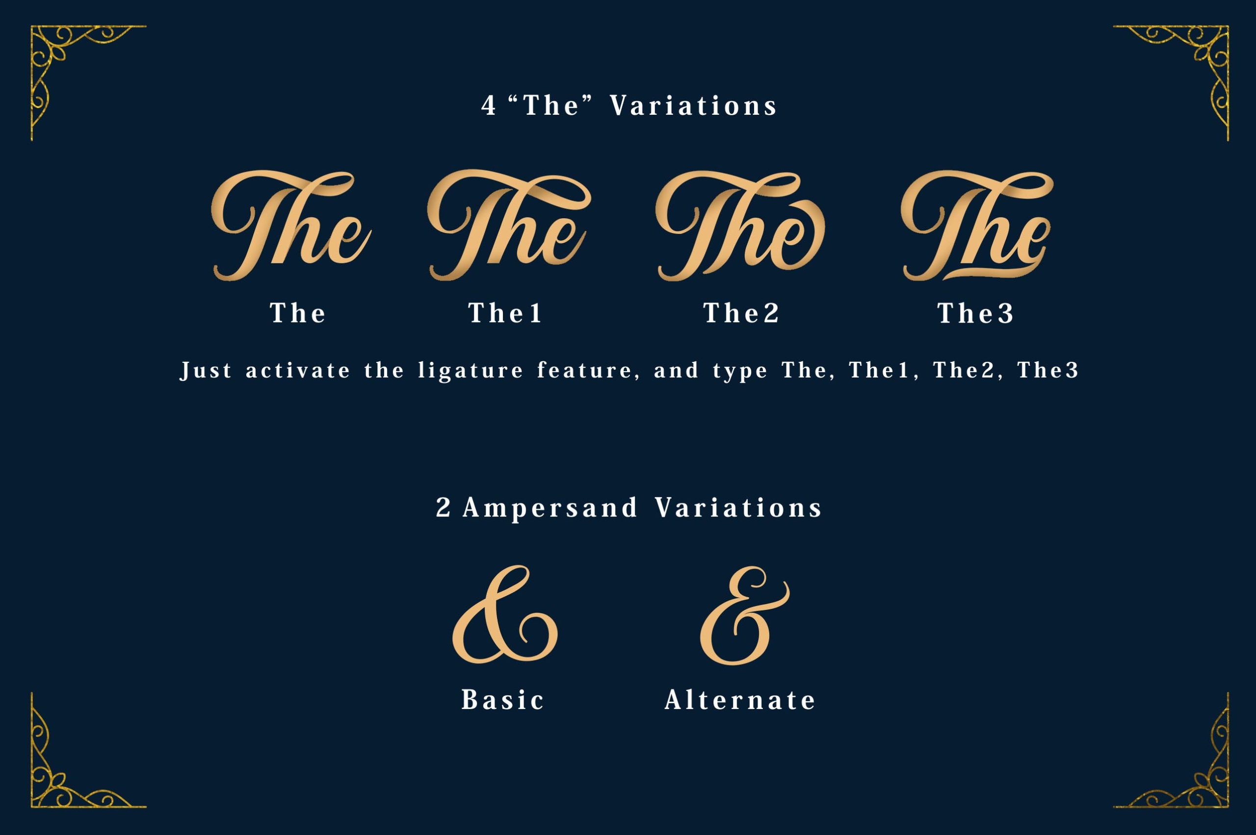 Sunshine & Vintage Ornaments Font - Image 3