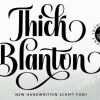 Thick Blanton Font