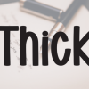 Thick Font