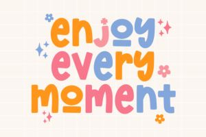 Alternative view of Thick Love Font