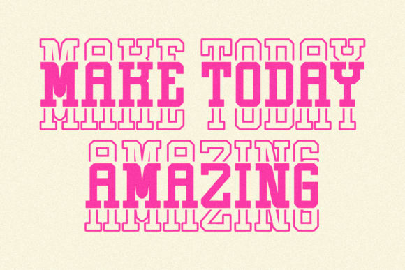 Thick Stacked Font - Image 2