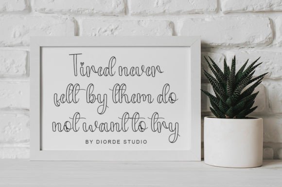 Thicki Outline Font - Image 3