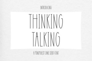 Thinking Talking Font