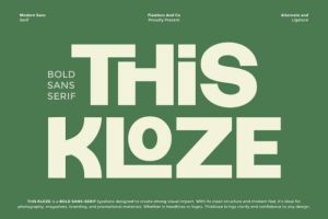 Thiskloze Font