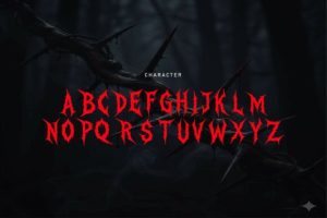 Alternative view of Thornt Font