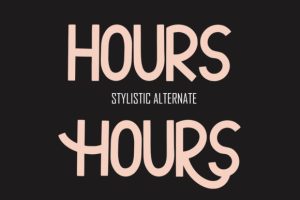 Alternative view of Throll Font