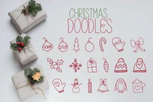 Alternative view of Tinsel Tangled Font