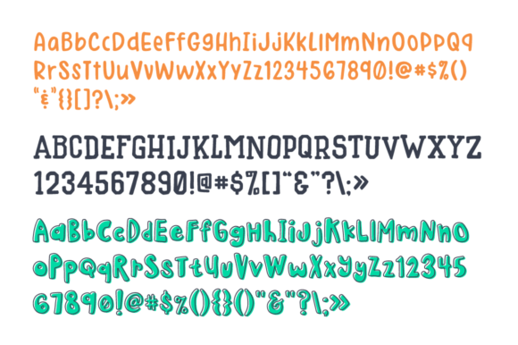 Too Cool for School Trio Font - Image 6