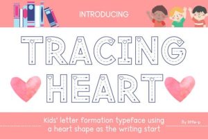 Tracing Heart Font