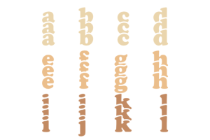 Alternative view of Triad Font