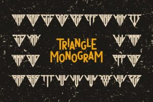 Triangle Monogram Font