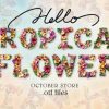 Tropical Flower Font