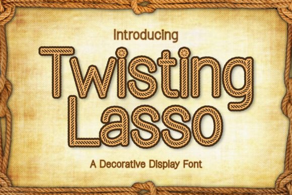 Twisting Lasso Font