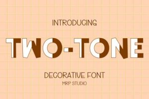 Two Tone Font