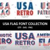 Usa Flag Collection Font