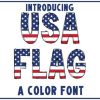 Usa Flag Font