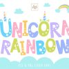 Unicorn Rainbow Font