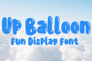 Up Balloon Font