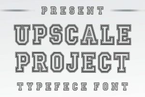 Alternative view of Upscale Project Font