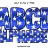 Usa Flag Stars Font