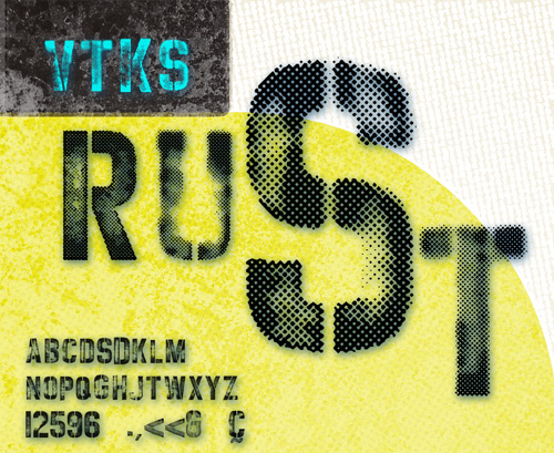 VTKS Rust Font