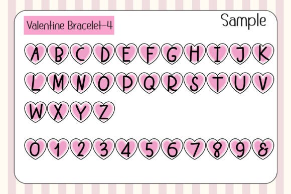Valentine Bracelet Font - Image 6