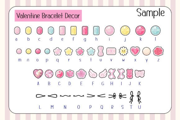 Valentine Bracelet Font - Image 7