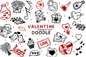 Valentine Doodle Font