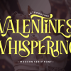 Valentines Whispering Font